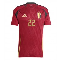 Echipament fotbal Belgia Jeremy Doku #22 Tricou Acasa European 2024 maneca scurta